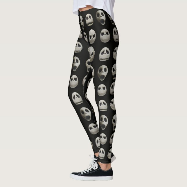 Many Faces of Jack Skellington - Pattern Leggings (Left)