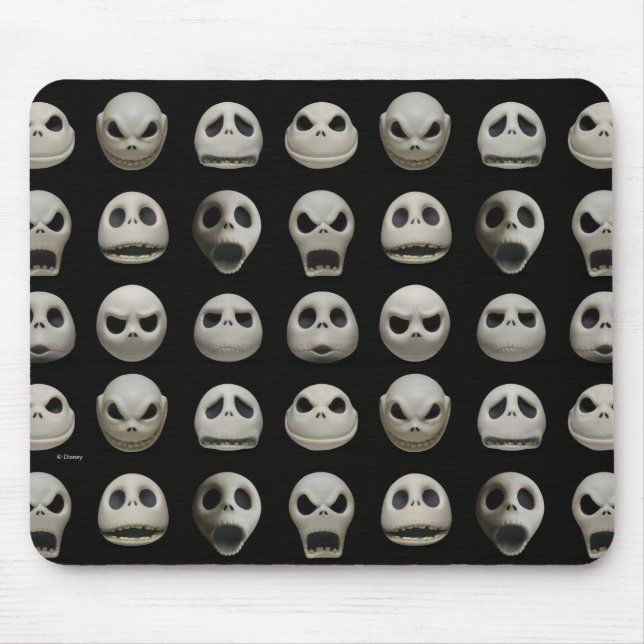 Many Faces of Jack Skellington - Pattern Mouse Pad (Front)