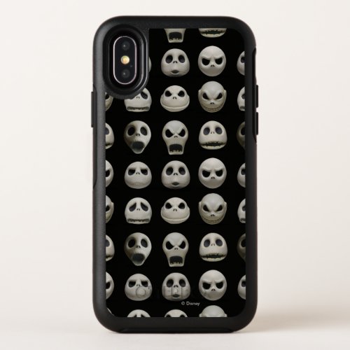Many Faces of Jack Skellington _ Pattern OtterBox Symmetry iPhone X Case