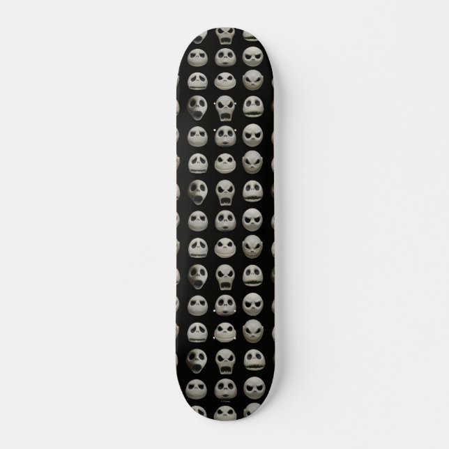 Many Faces of Jack Skellington - Pattern Skateboard Deck (Front)