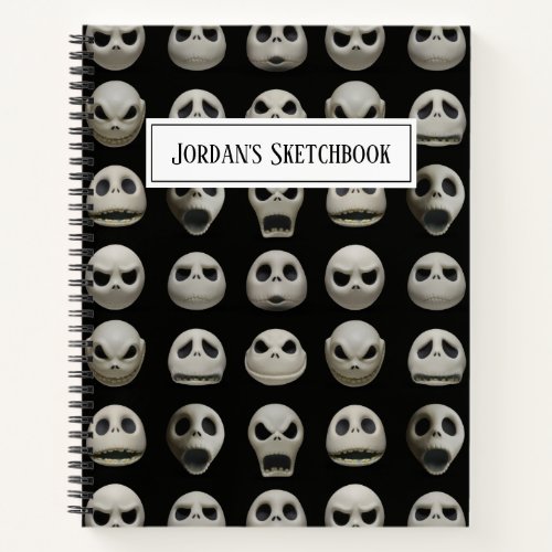 Many Faces of Jack Skellington _ Pattern Sketch Notebook