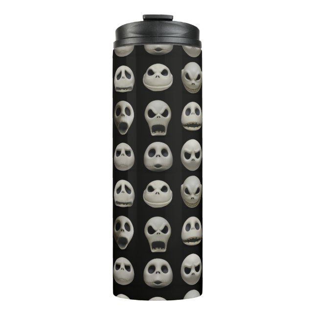 Many Faces of Jack Skellington - Pattern Thermal Tumbler (Front)