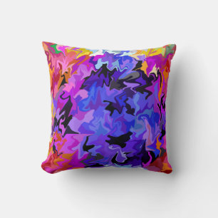 Many Faces... Throw Pillow