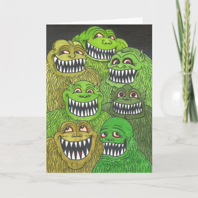 MANY FANGS! Monster Thank You Card (Front)