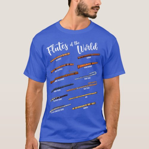 Many flutes Flutes of the world Flute T_Shirt