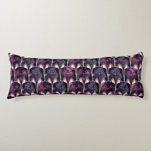 Many Galaxy Cats Pattern Body Pillow