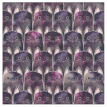 Many Galaxy Cats Pattern Fabric