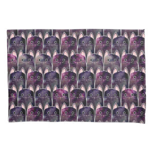 Many Galaxy Cats Pattern Pillow Case