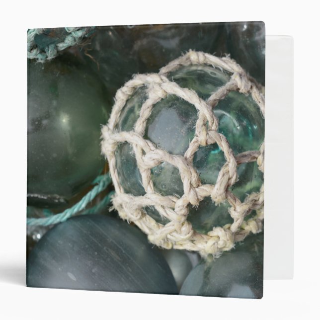 Many glass fishing floats, Alaska Binder (Front/Inside)