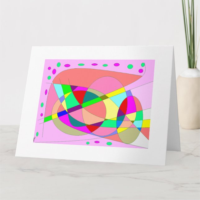 Many happy returns Birthday Card multi patterned (Front)