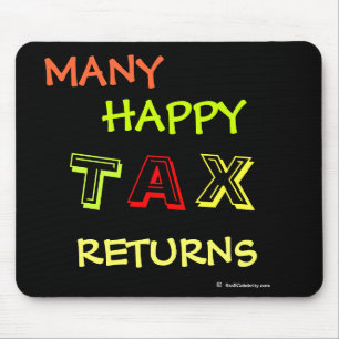 Many Happy Tax Returns Funny Tax Preparer Pun Mouse Pad