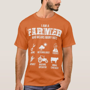 Many Hats of the Farmer T-Shirt