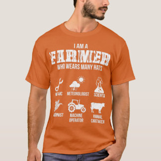 Many Hats of the Farmer T-Shirt
