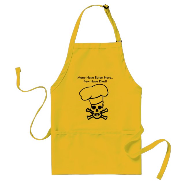 Many Have Eaten Here...Few Have Died! Adult Apron (Front)