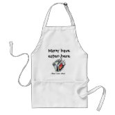 Funny Kitchen Apron Many Have Eaten Here Few Have Died Apron -  in 2023