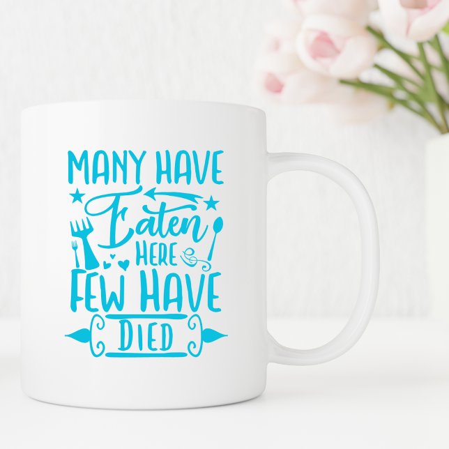 Many have eaten here funny kitchen sayings humor coffee mug (Creator Uploaded)