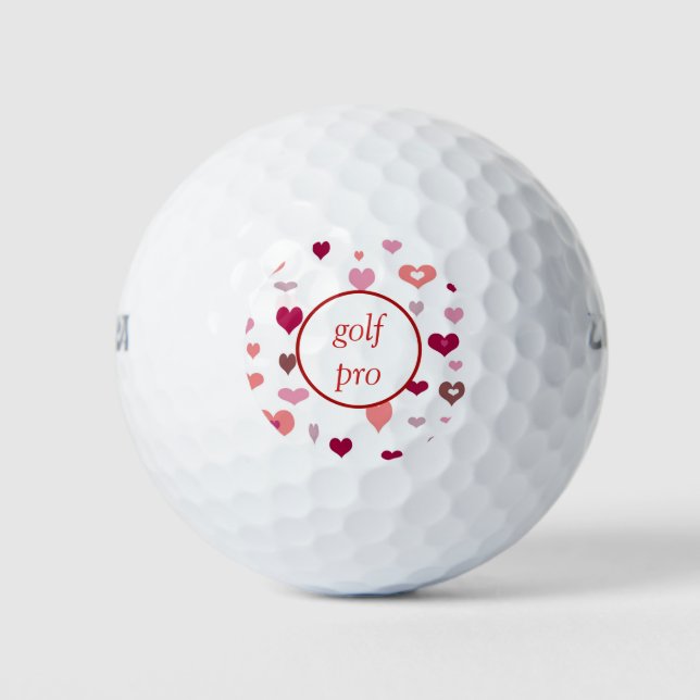 Many Hearts Golf Pro  Balls (Front)