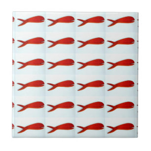 many horizontal fish tile