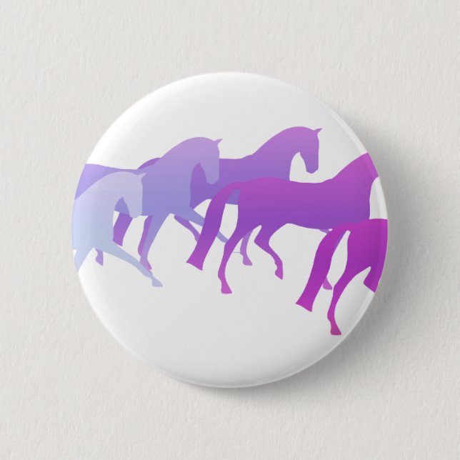 Many Horses (purples) Button (Front)