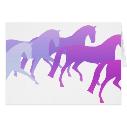 Many Horses (purples) Cards (Front Horizontal)