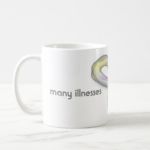 Many Invisible Illnesses Awareness Ribbon Mug