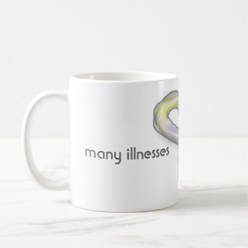 Many Invisible Illnesses Awareness Ribbon Mug