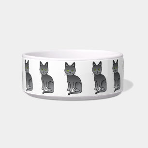 Many Korat Cats In A Row Bowl