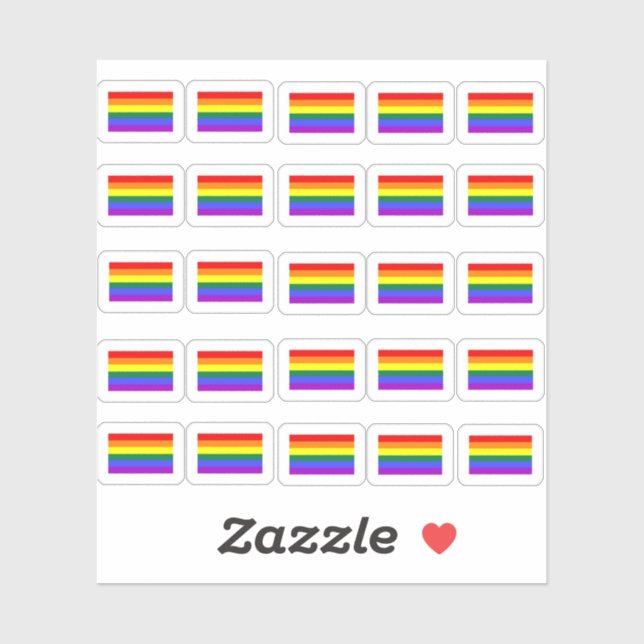 Many little rainbow flag sticker (Sheet)