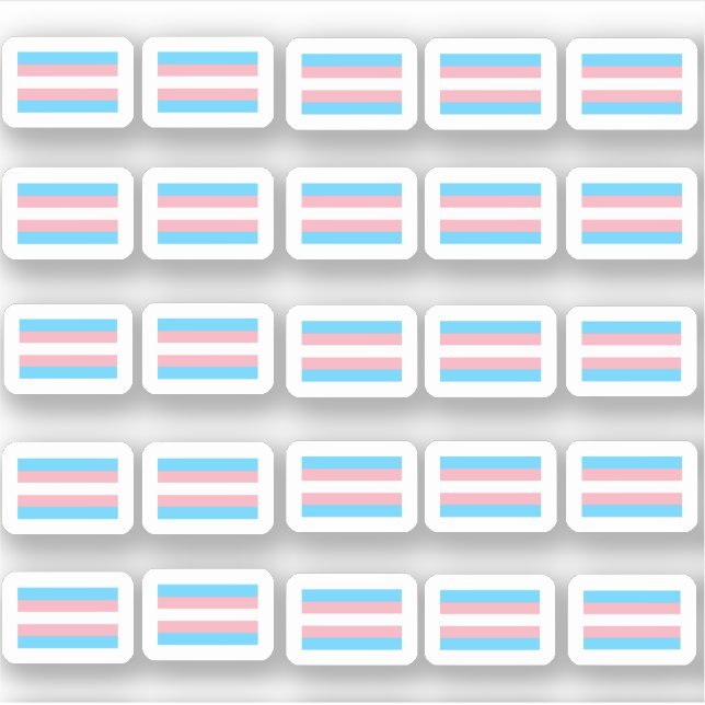 Many little transgender flags sticker (Front)
