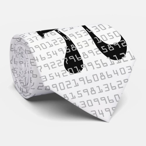 Many Many Digits of Pi Mathemathical Constant Neck Tie