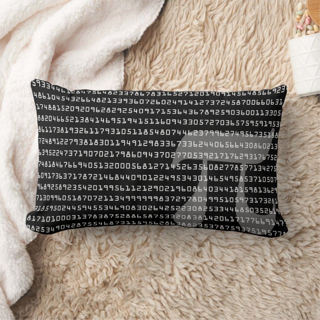 Many Many Digits of Pi Mathematical Constant Lumba Lumbar Pillow (Blanket)