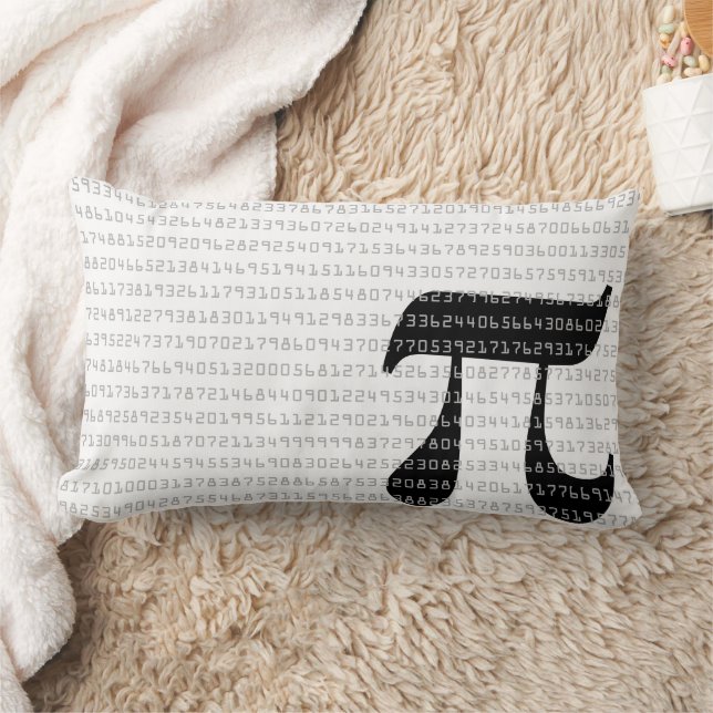 Many Many Digits of Pi Mathematical Constant Lumbar Pillow (Blanket)