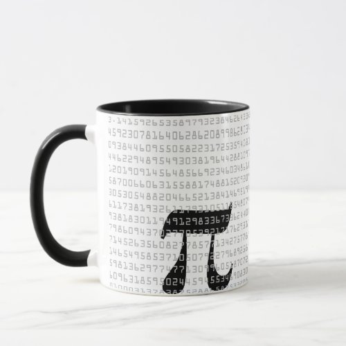 Many Many Digits of Pi Mathematical Constant Mug