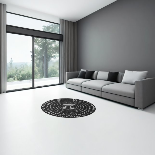 Many Many Digits of Pi Mathematical Constant Rug (Insitu (Indoor 3))