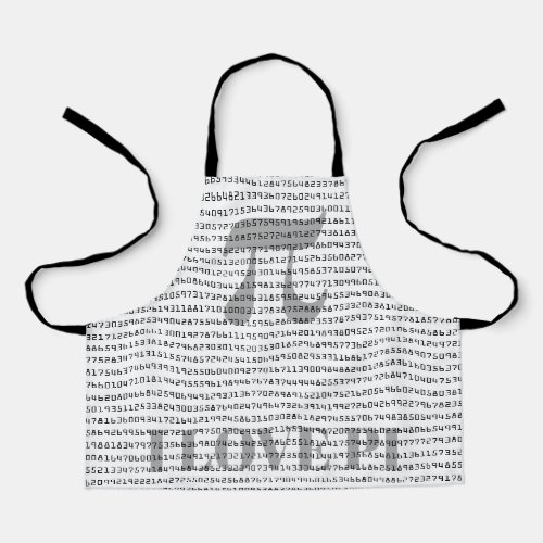 Many Many of Digits of Pi Mathematical Constant Apron