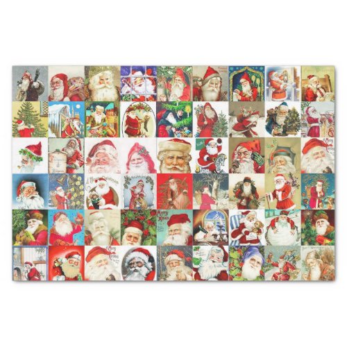 Many Many Vintage Santa Claus Tissue Paper