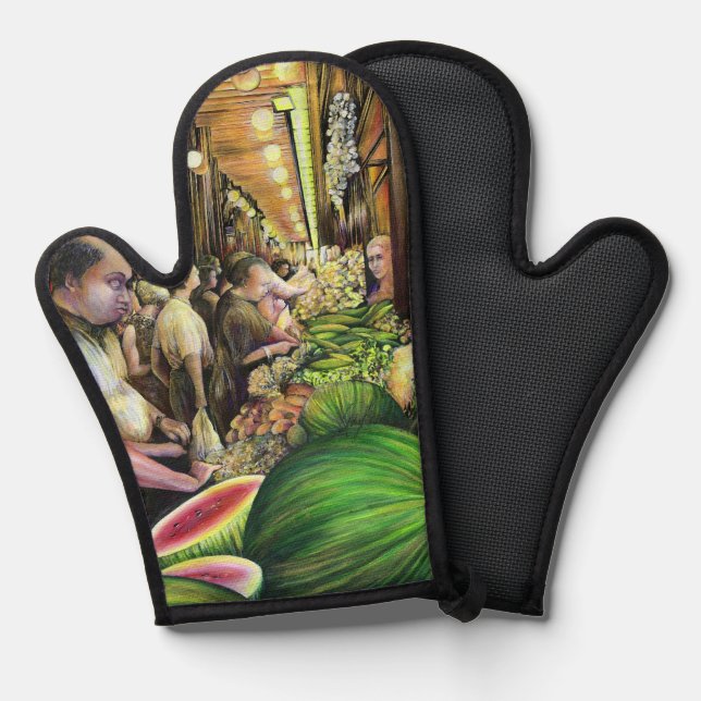 Many Melons, Many Men Oven Mitt (Front/Back)