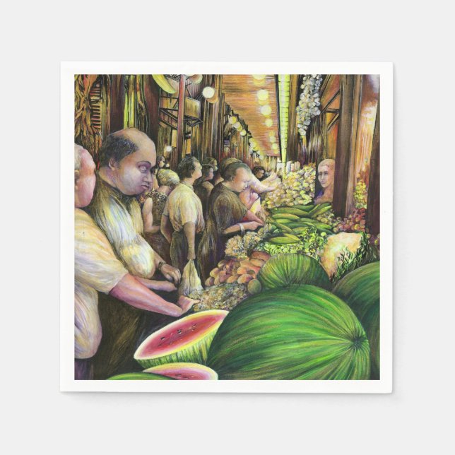 Many Men, Many Melons, Budapest Napkins (Front)