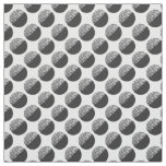 Many Moons Black &amp; White Pattern Fabric