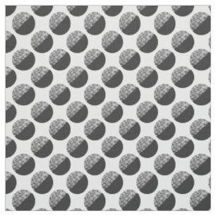 Many Moons Black & White Pattern Fabric