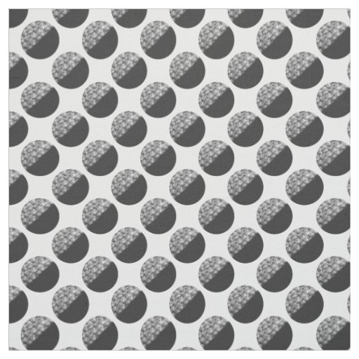 Many Moons Black & White Pattern Fabric