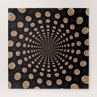 Many Moons Swirl Jigsaw Puzzle