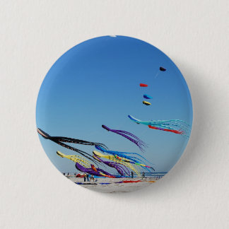 Many Multi Color Kites Button