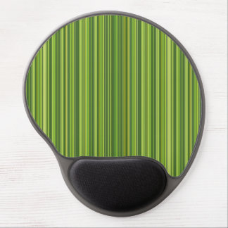 Many multi colored stripes in green gel mouse pad