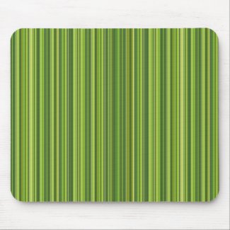 Many multi colored stripes in green mouse pad