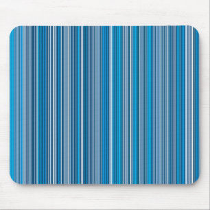 Many multi colored stripes in the blue mouse pad
