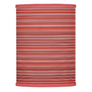 Many multi colored strips in red diagonal lamp shade