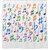 Many Musical Notes and Symbols