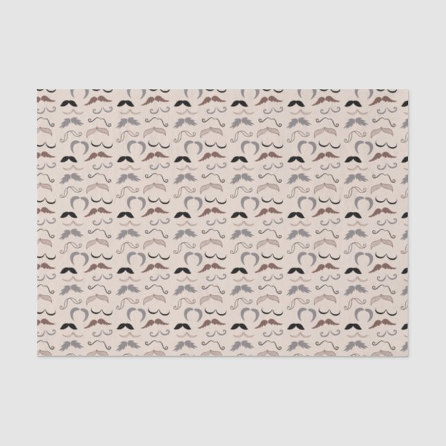 Many Mustaches Tissue Paper (Front)