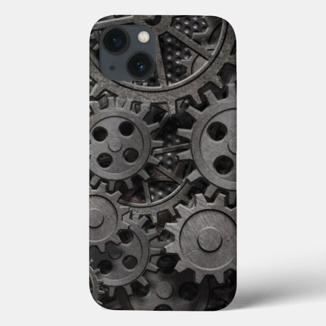 Many old rusty metal gears or machine parts Case-Mate iPhone case (Back)